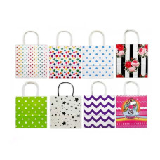 Bolsa kraft fantasia 18x20 cm