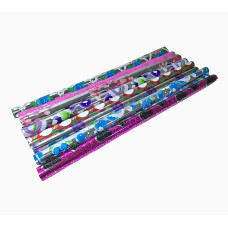 Papel metalizado 50x70 cm resma x 100 hojas 5 diseños